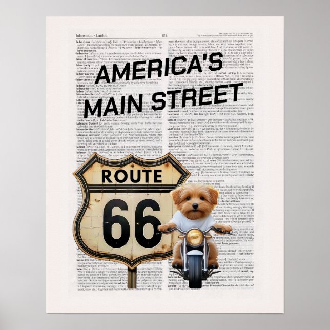 Affiche Route 66 (Devant)