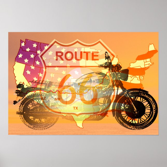 Affiche Route 66 (Devant)