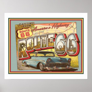 Affiche Route 66