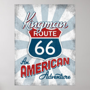 Affiche Route 66 Amérique Vintage Arizona