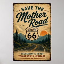 Route 66, Art de préservation du patrimoine routie