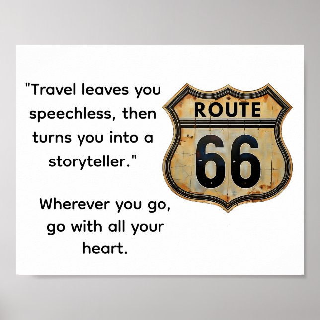 Affiche Route 66 de voyage (Devant)
