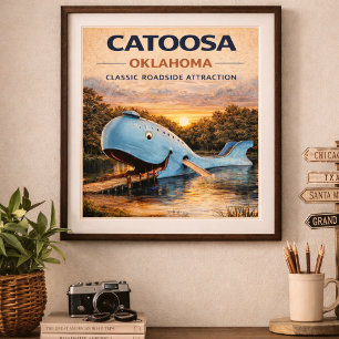 Affiche Route 66 Front de mer patrimonial de Catoosa Oklah