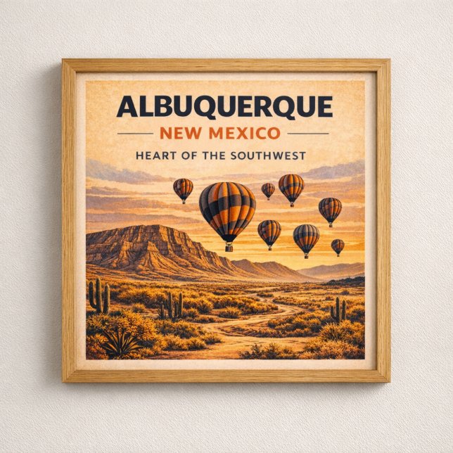 Affiche Route 66 Patrimoine du Sud-Ouest d'Albuquerque (Créateur téléchargé)