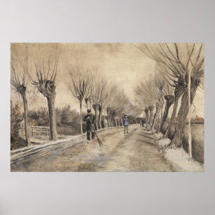 Affiche Route à Etten (1881) par Vincent Van Gogh.