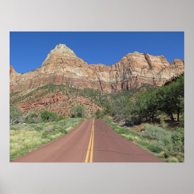 Affiche Route à Zion National Park USA (Devant)