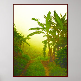 Affiche Route dans le brouillard