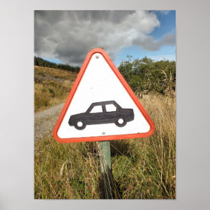 AFFICHE ROUTE DE MONTAGNE