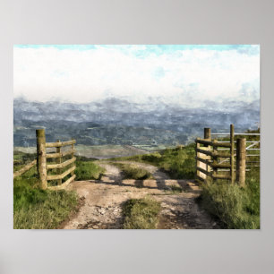 AFFICHE ROUTE DE MONTAGNE