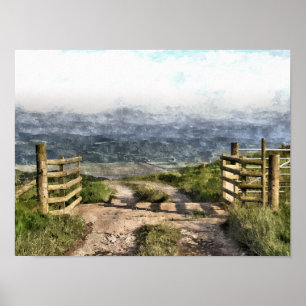 AFFICHE ROUTE DE MONTAGNE