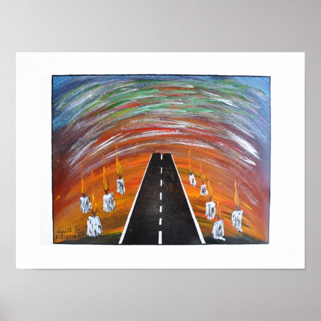 Affiche Route de souffrance / Papier (Matte) (Devant)