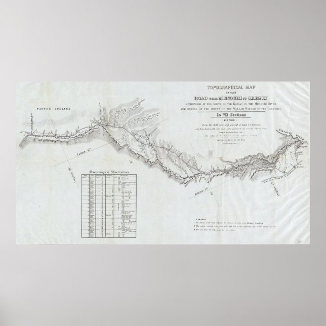 Affiche Route du Missouri à l'Oregon 4 (Devant)