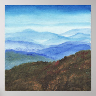 Affiche Route express bleue de Ridge