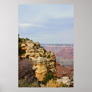 Affiche Route panoramique du Grand Canyon en bord de falai