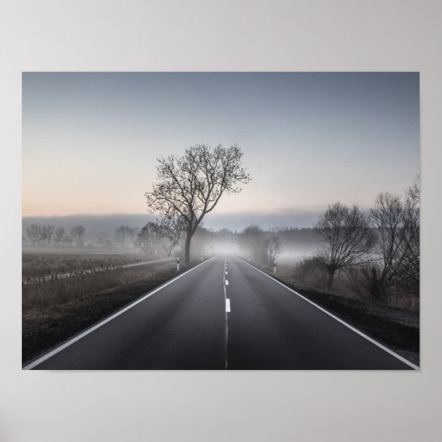 Affiche Route pittoresque droite (Devant)