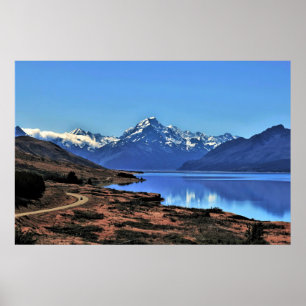 Affiche Route vers Aoraki