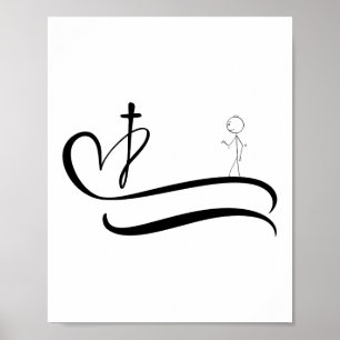 Affiche Route vers la Croix - Conception lumineuse