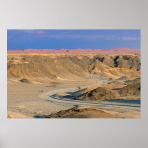 Affiche Route vers la maison à travers le désert, Namib-Na
