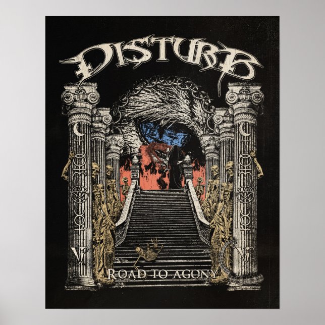 Affiche Route vers l'agonie - Retro MetalCore Design (Devant)