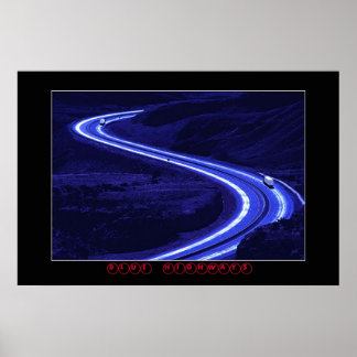 AFFICHE ROUTES BLEUES