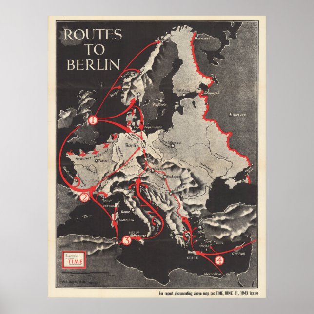 Affiche Routes vers Berlin (Devant)