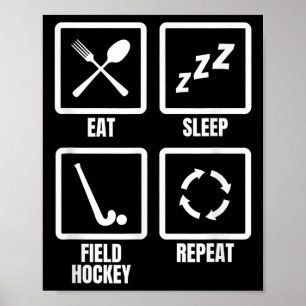 Affiche Routine de hockey sur gazon
