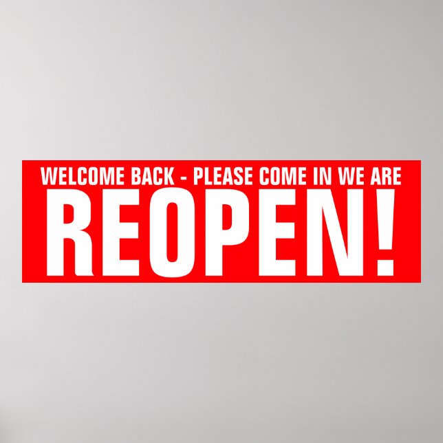 Affiche rouvrir la signalisation d'appel d'affaires à acti (Devant)