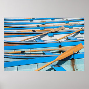 Affiche Rowing boats at Henley on Thames UK