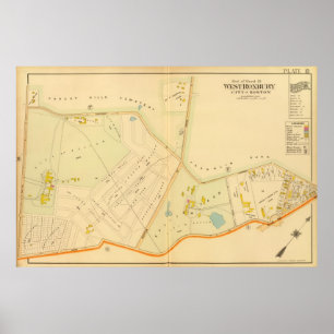 Affiche Roxbury Ouest, Massachusetts