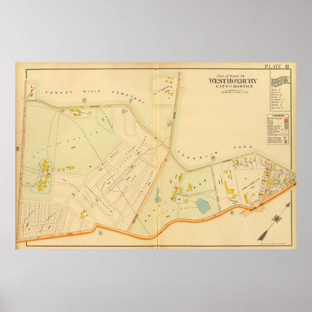 Affiche Roxbury Ouest, Massachusetts (Devant)