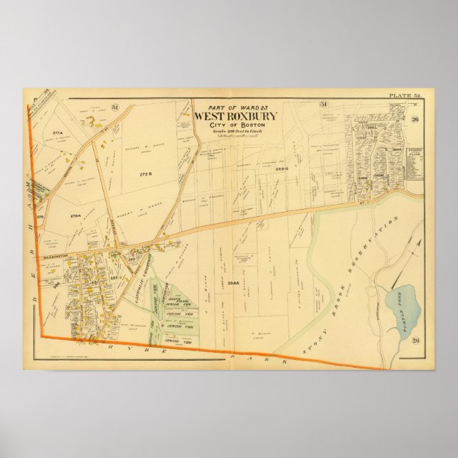 Affiche Roxbury Ouest, Massachusetts (Devant)