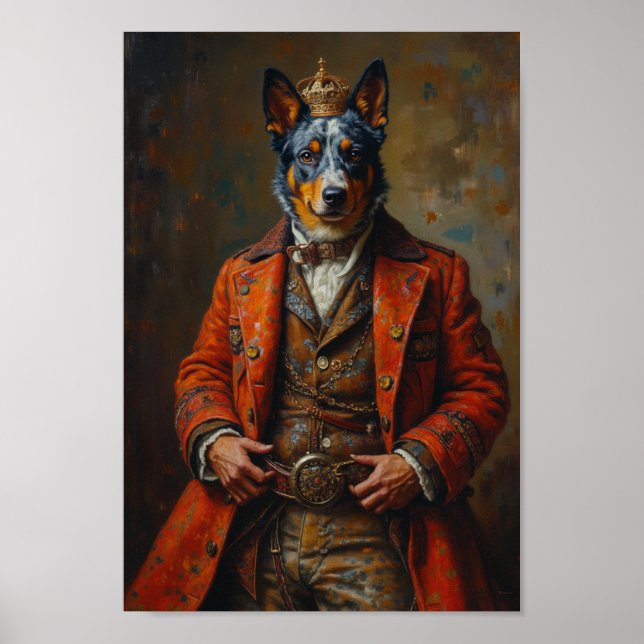 Affiche Royal Australian Cattle Dog Portrait (Devant)