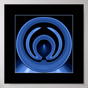 Affiche Royal Blue Art Abstrait contemporain