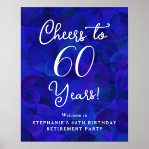 Affiche Royal Blue encourage à 60 ans Anniversaire retrait