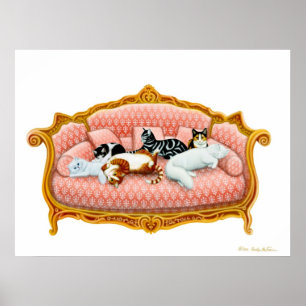 Affiche Royal Cat Nap Print