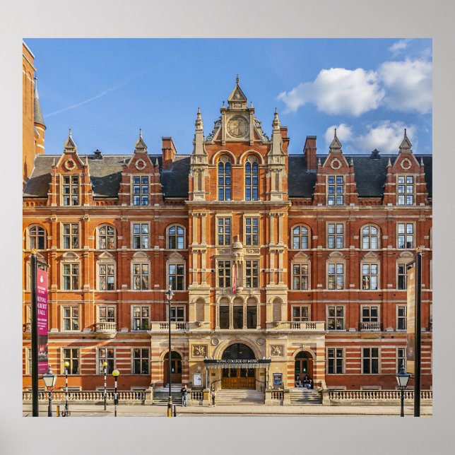 Affiche Royal College of Music : coucher du soleil. (Devant)