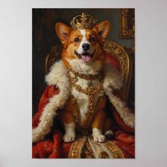 Affiche Royal Corgi Portrait (Devant)