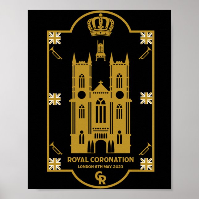 Affiche Royal Coronation Abbaye de Westminster (Devant)
