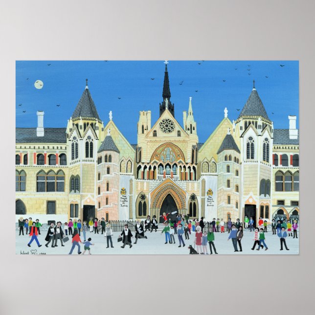 Affiche Royal Courts of Justice London 1994 (Devant)