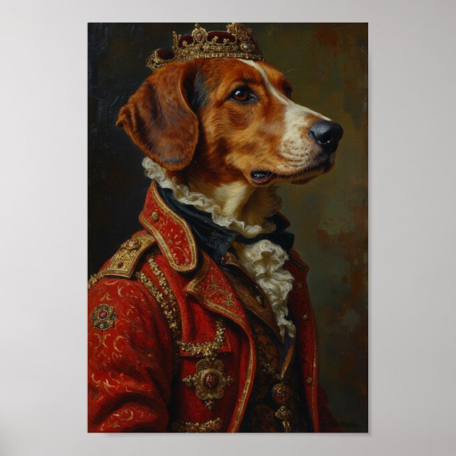 Affiche Royal English Foxhound Portrait (Devant)
