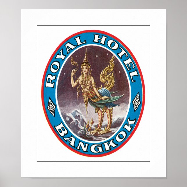 Affiche Royal Hotel Bangkok (white) (Devant)