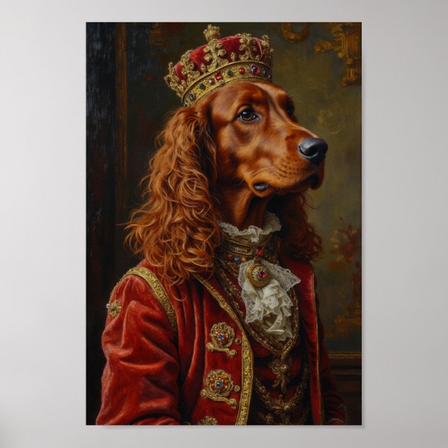 Affiche Royal Irish Red Setter Portrait (Devant)