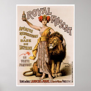 Affiche Royal Muscat Vin Vintage Boisson Et Art