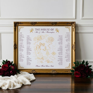 Affiche Royal Muse Imaginaire médiéval Vieux Monde Carte M