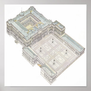 Affiche Royal Palace. Madrid Espagne