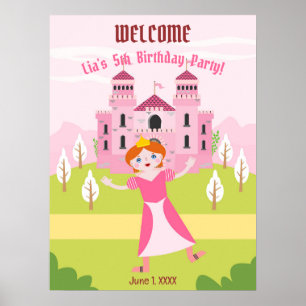 Affiche Royal Princess Girl Birthday Party