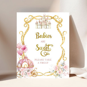 Affiche Royal Princess Pink Carriage Baby sont Sweet Poste