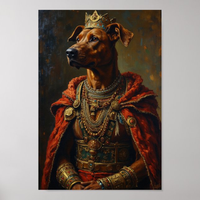 Affiche Royal Rhodesian Ridgeback Portrait (Devant)