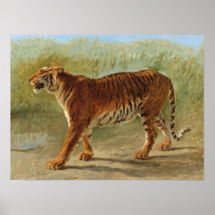 Affiche Royal Tiger Marching (par Rosa Bonheur)