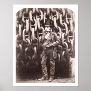 Affiche Royaume Brunel d'Isambard, se tenant devant